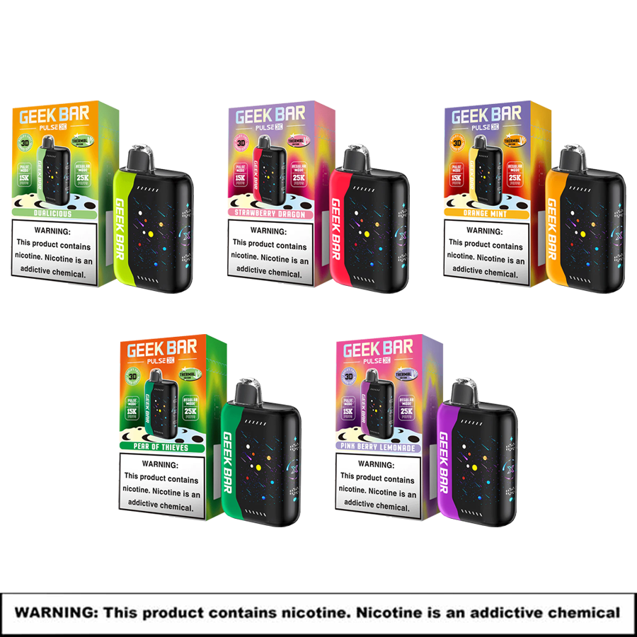 Geekbar Pulse X Disposables (Thermal Edition) | 5% Nicotine | 25000 Puffs | 5 Count Display product image
